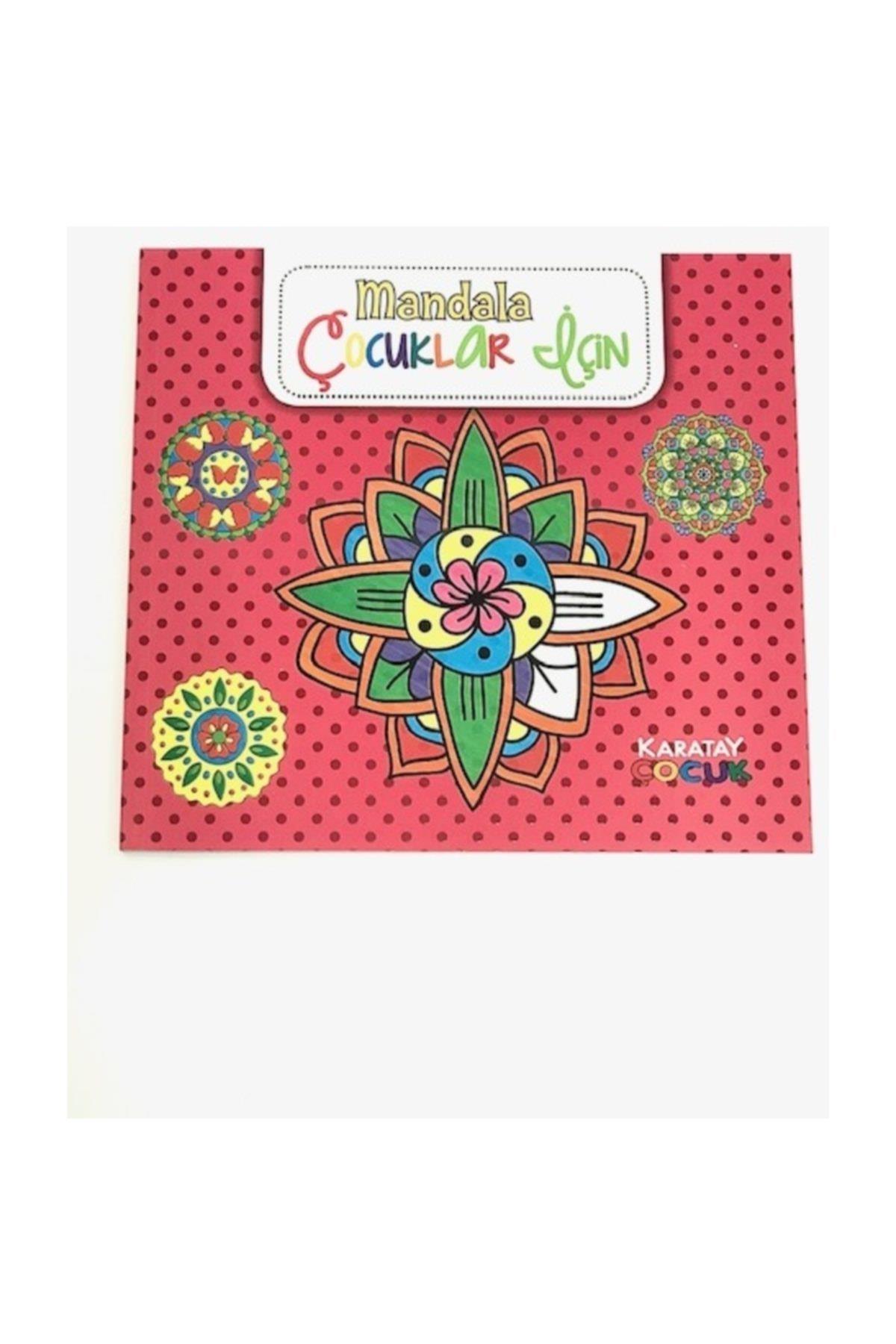 4E Boyama Kitabı Çocuklar İçin Mandala Pembe Karatay
