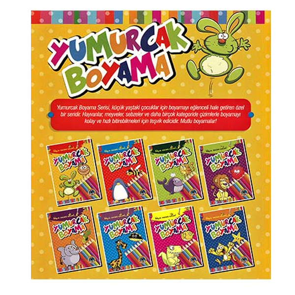 Karatay Yumurcak Boyama Kitabı 64 Sayfa Kalın Boyama Kitabı (1 Adet)