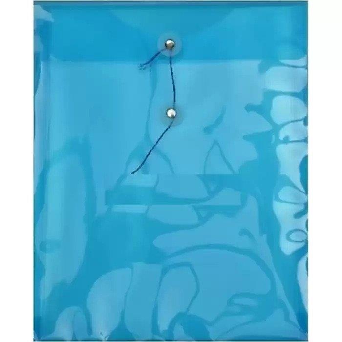 Abka Dosya Körüklü İplikli Mavi Dosya (3 Lü Paket)