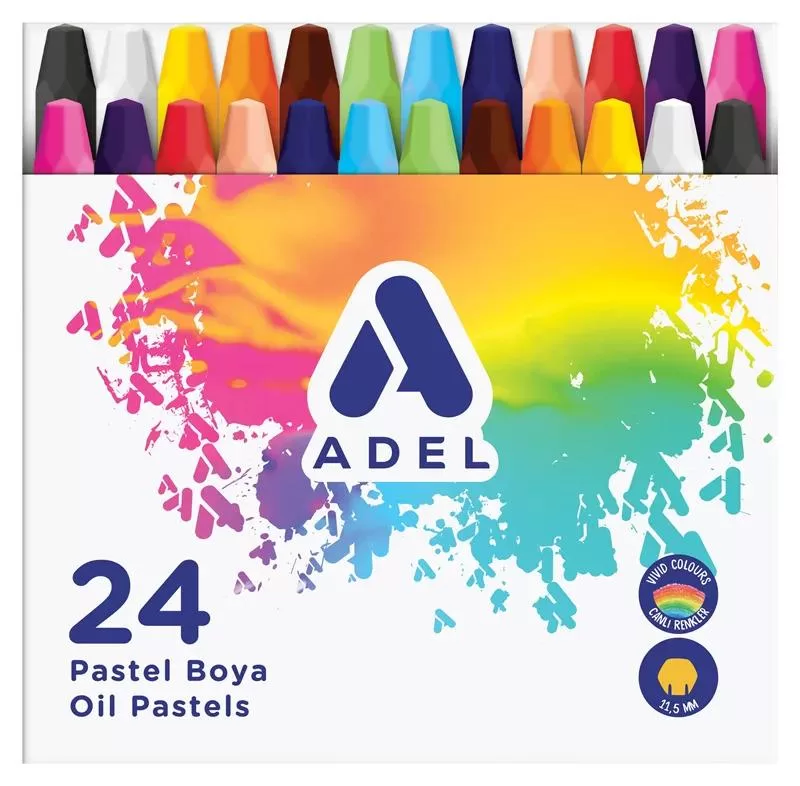 Adel Pastel Boya 24 Renk Pastel Boya