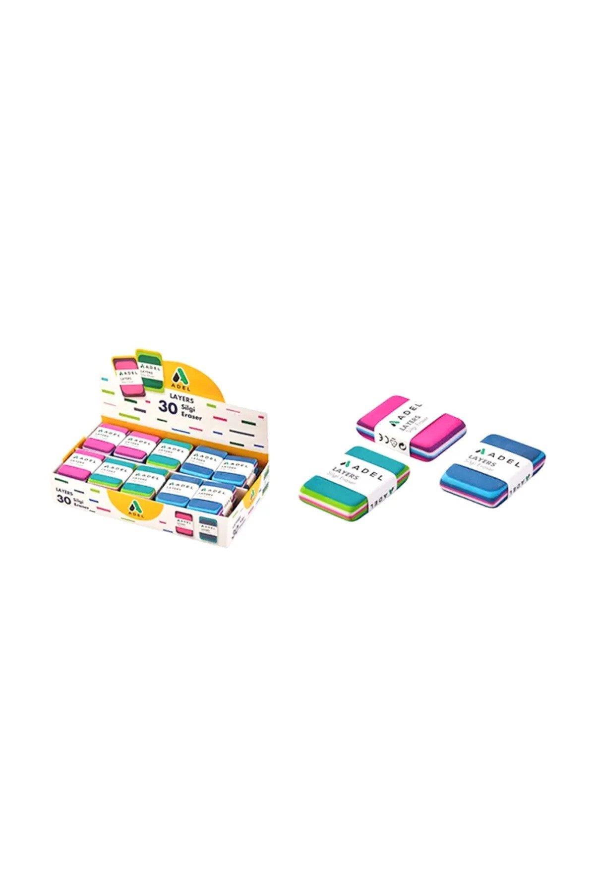 Adel Silgi Layers Öğrenci Silgisi (30 Lu Paket)