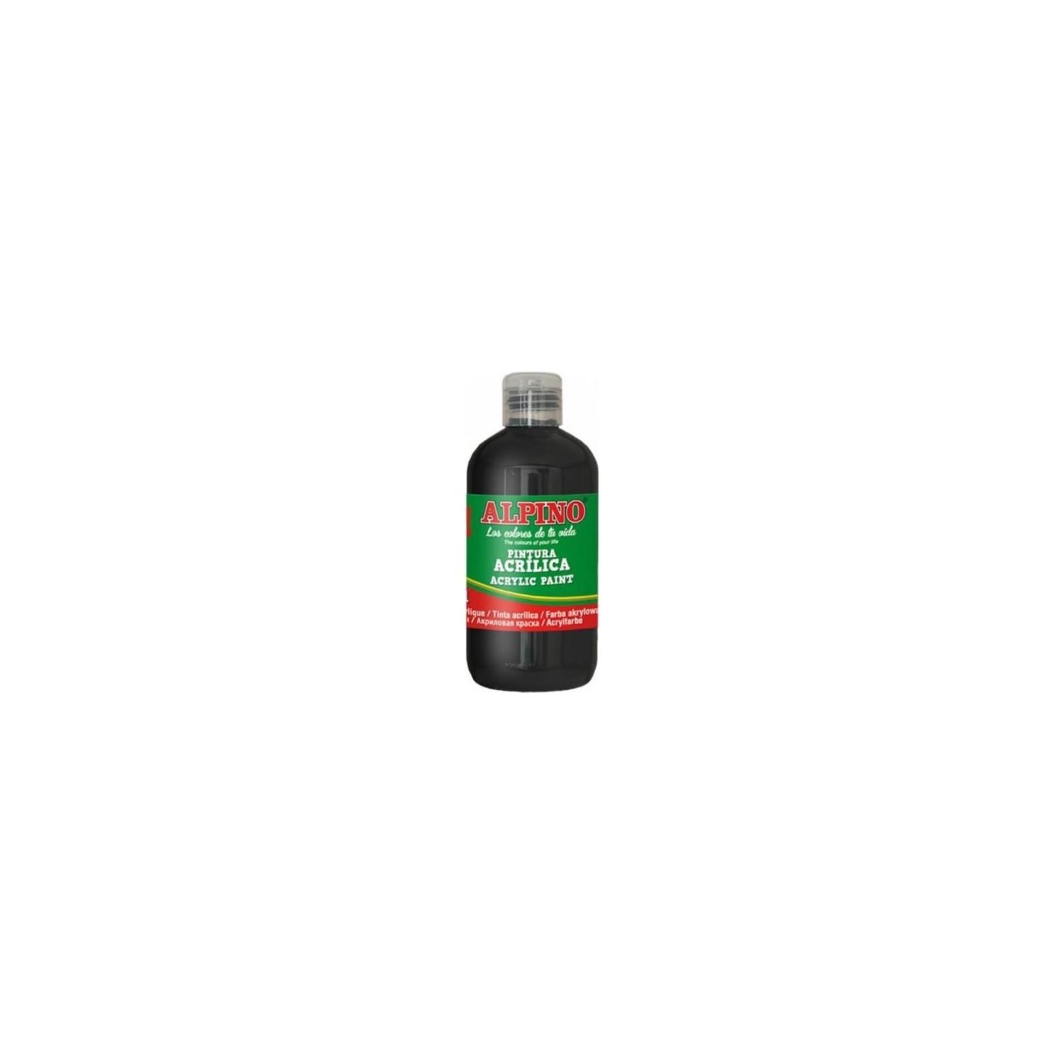 Alpino Akrilik Boya Şişe 250 ML Siyah Akrilik Boya
