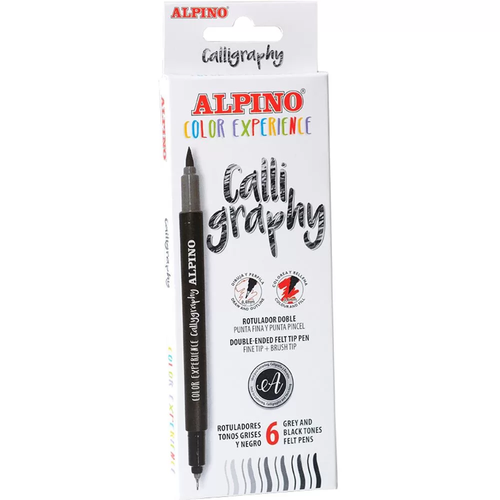 Alpino Calligraphy Set Çift Yönlü 6Lı
