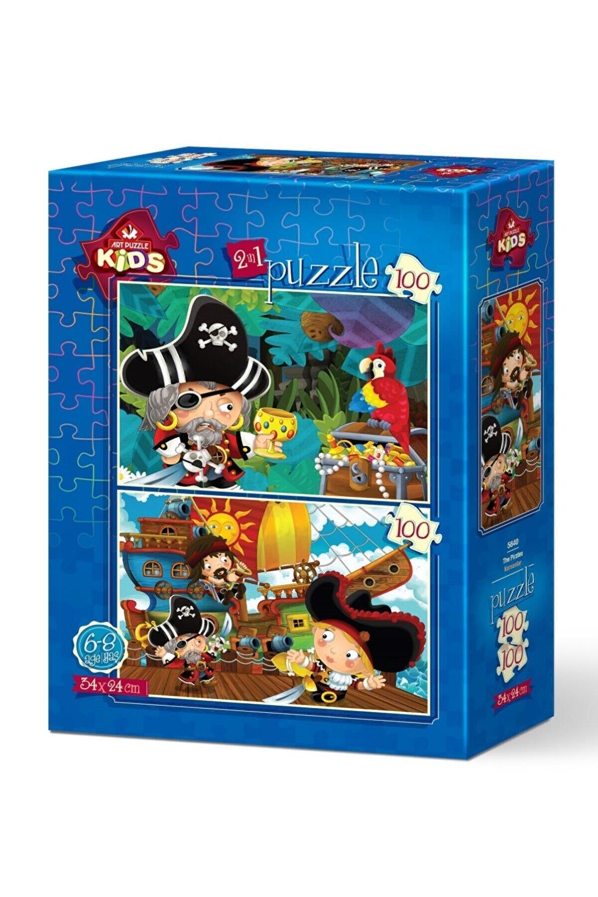 Art Çocuk Puzzle Korsanlar 2 x 100 Parça Puzzle