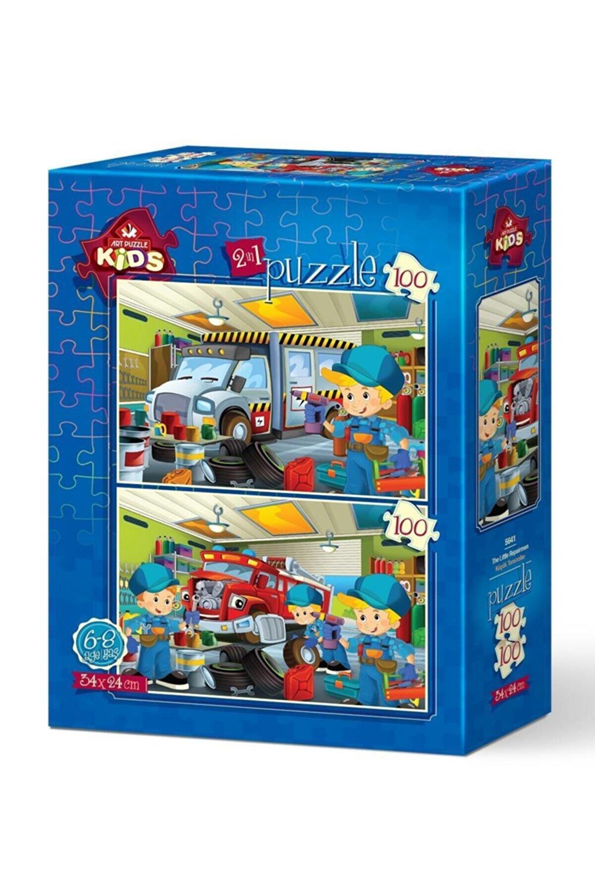 Art Çocuk Puzzle Küçük Tamirciler 2 x 100 Parça Puzzle