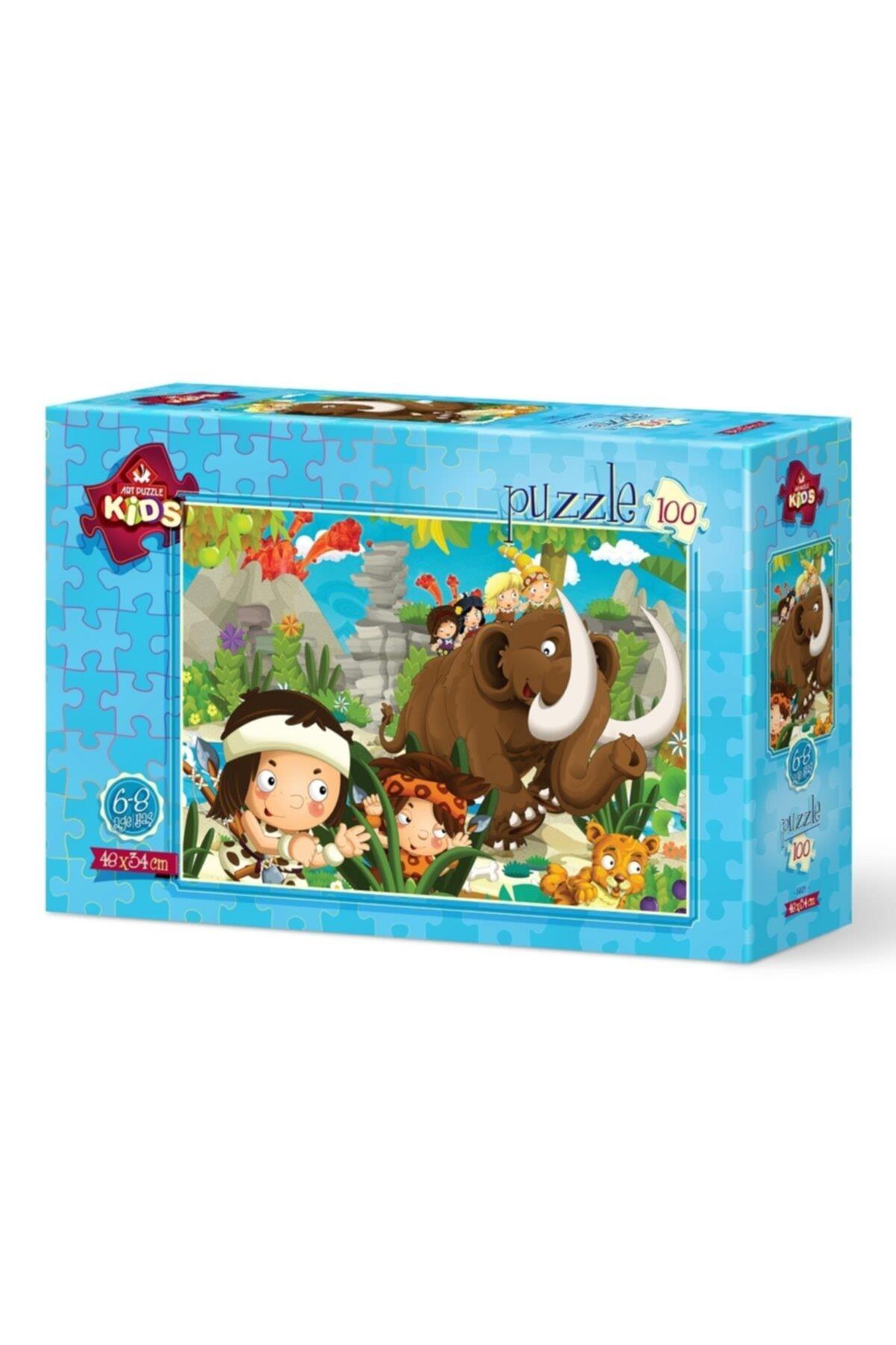 Art Çocuk Puzzle Mağara Çocukları 100 Parça Puzzle