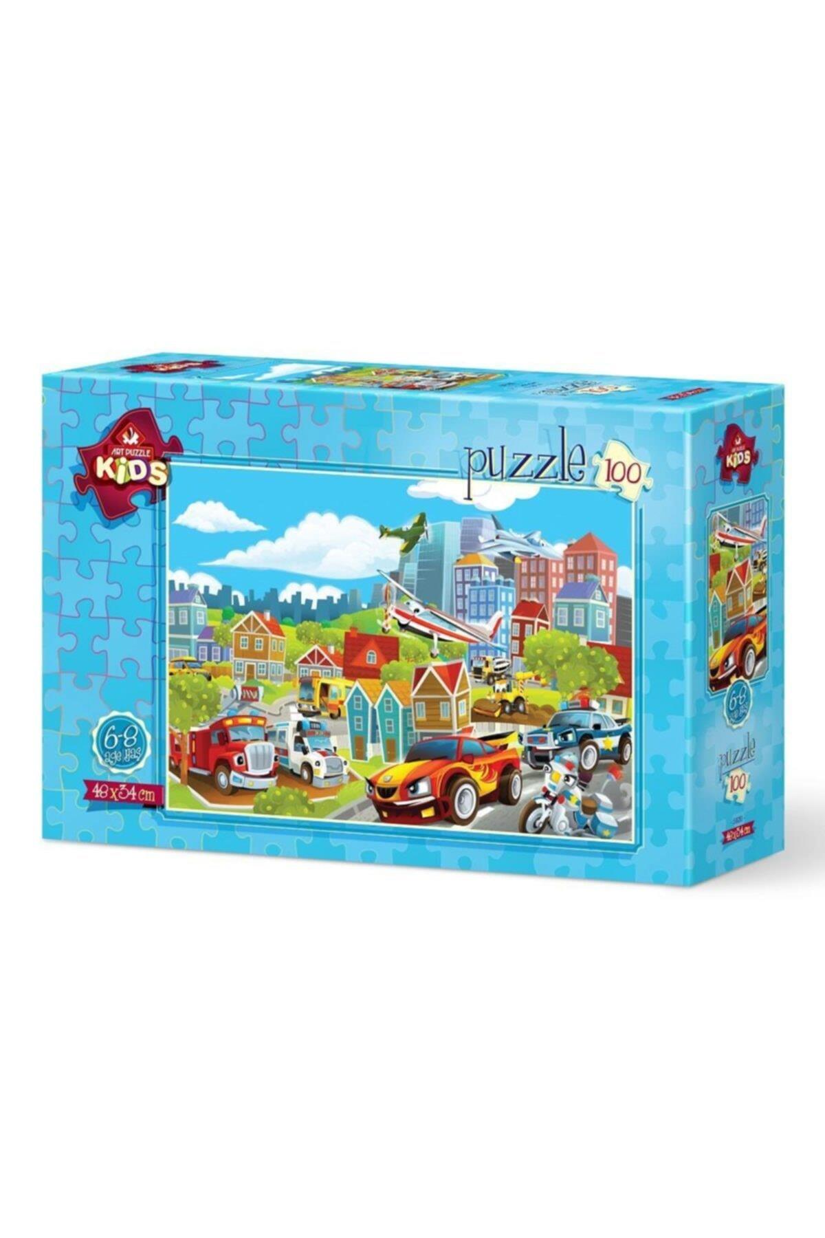 Art Çocuk Puzzle Taşıtlar 100 Parça Puzzle