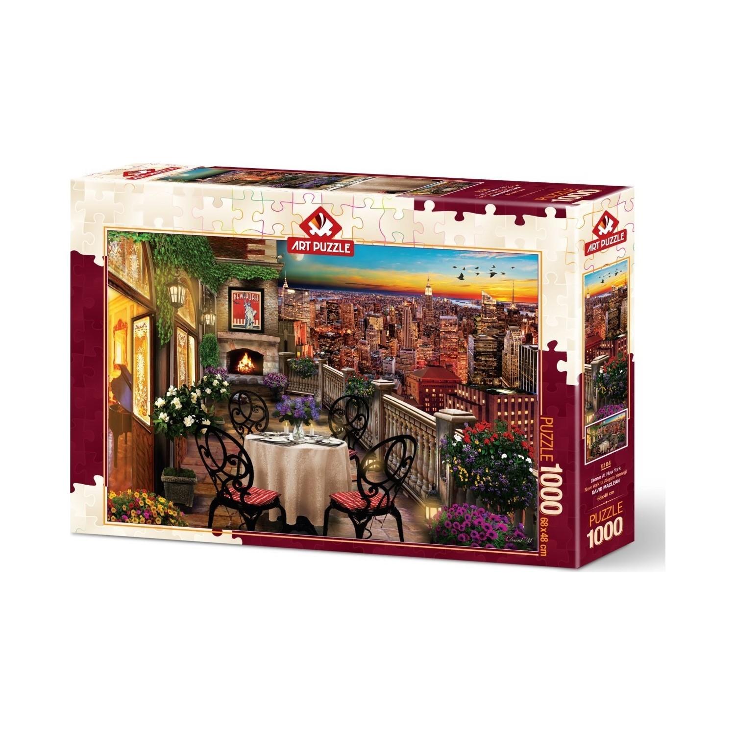 Art Puzzle 1000 Parça New Yorkta Akşam Yemeği 1000 Parça Puzzle