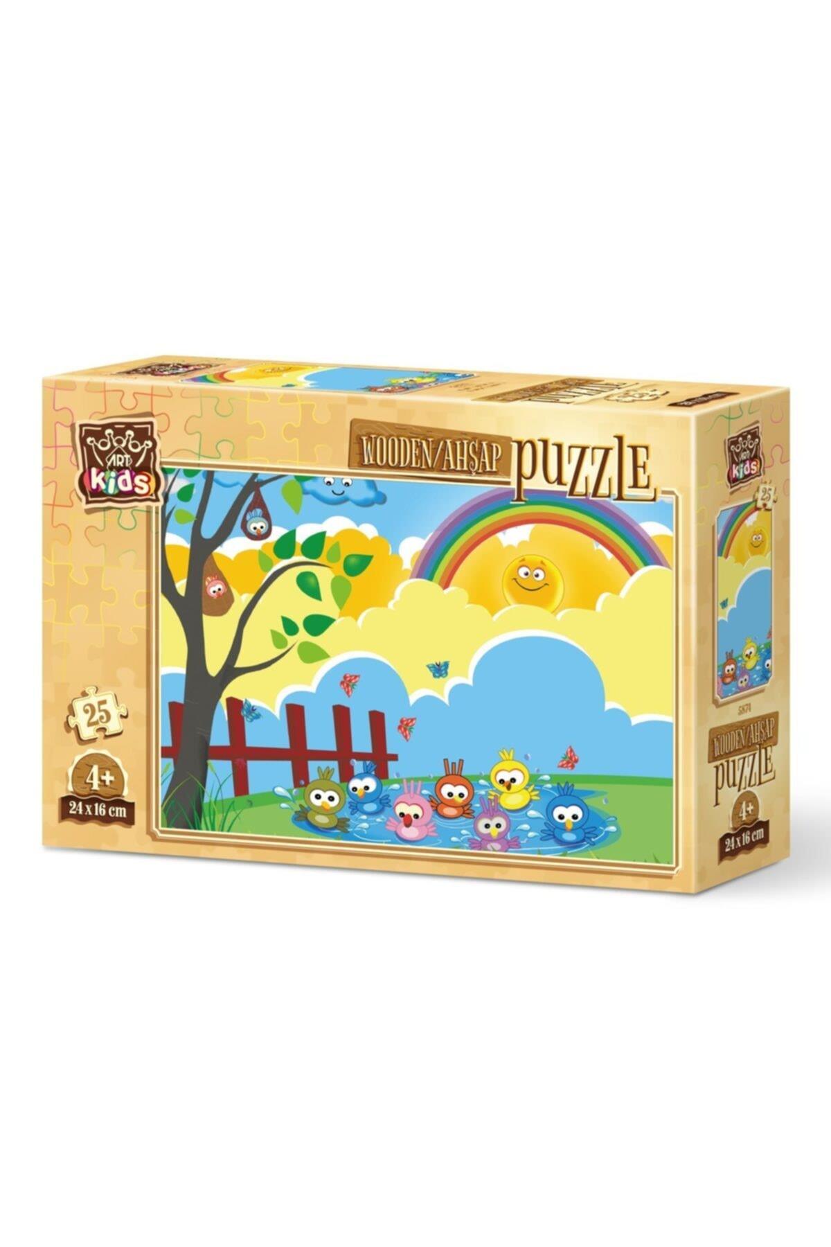 Art Puzzle Art Kids Banyo Zamanı 25 Parça Ahşap Puzzle