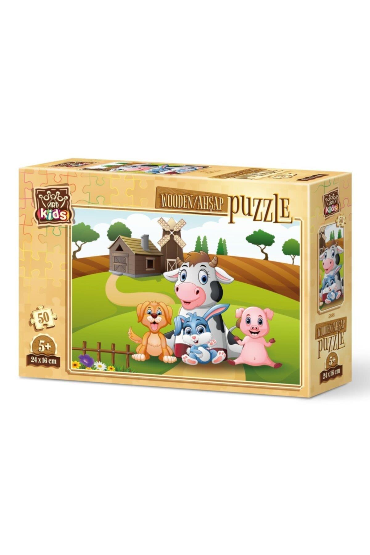 Art Puzzle Art Kids Çiftlik Pozu 50 Parça Ahşap Puzzle