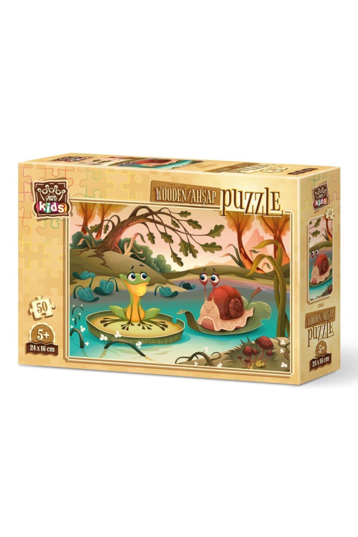 Art Puzzle Art Kids Göl Arkadaşları 50 Parça Ahşap Puzzle