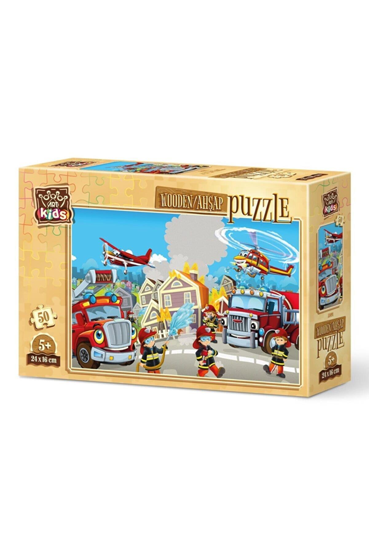 Art Puzzle Art Kids Kahraman Itfaiyeciler 50 Parça Ahşap Puzzle
