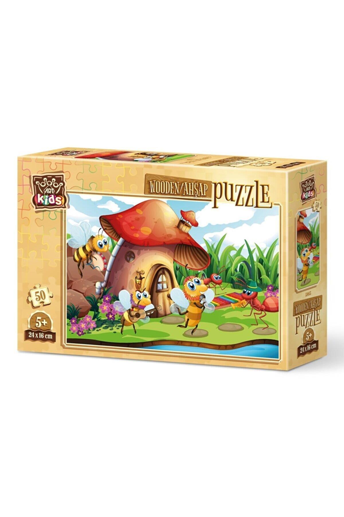 Art Puzzle Art Kids Şarkıcı Arı ve Orkestrası 50 Parça Ahşap Puzzle