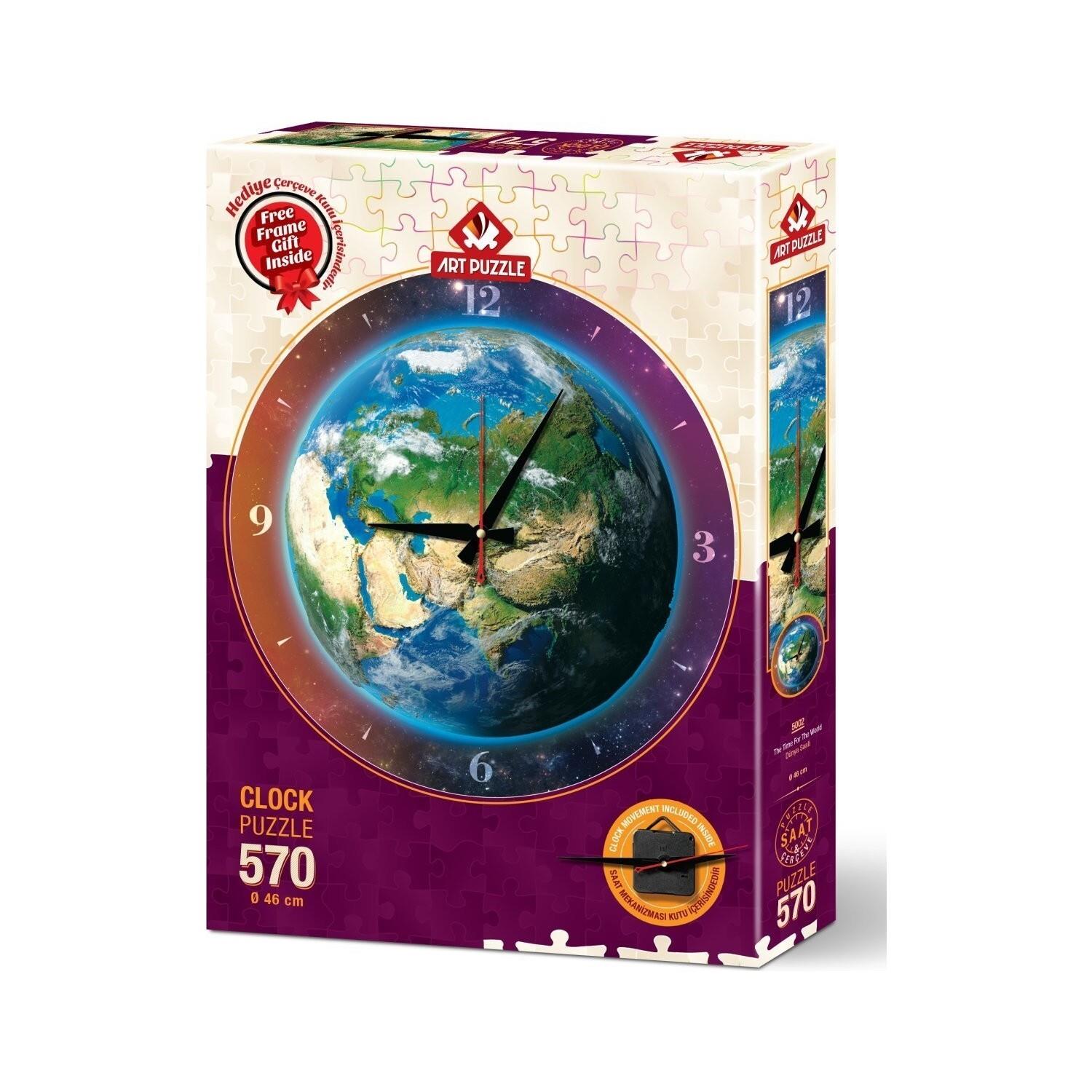 Art Puzzle Dünya Saati 570 Parça Saat Puzzle