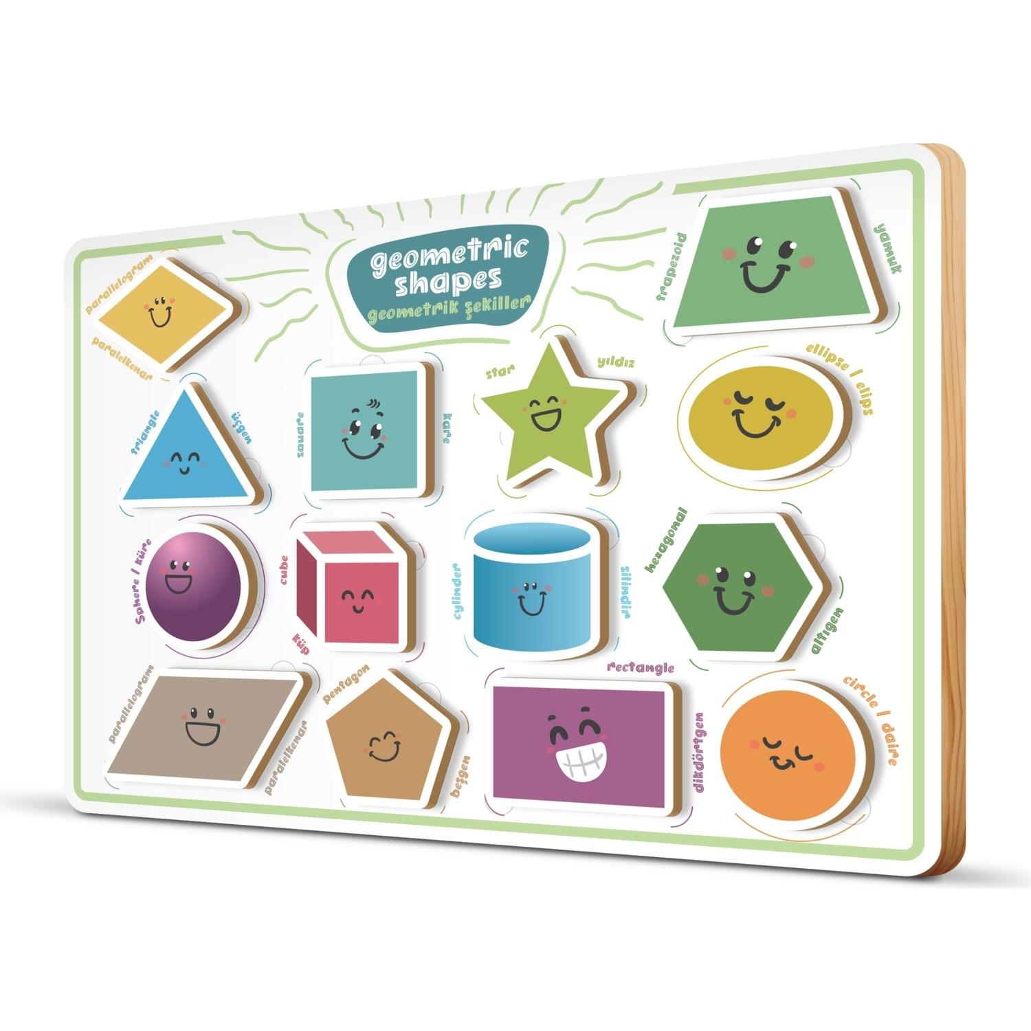Art Puzzle Geometrik Şekiller Ahşap Frame Puzzle