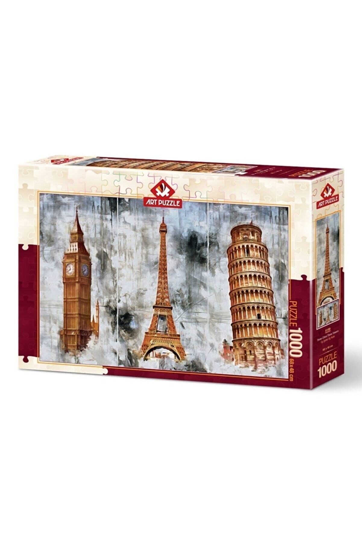 Art Puzzle Üç Şehir Üç Kule 1000 Parça Puzzle