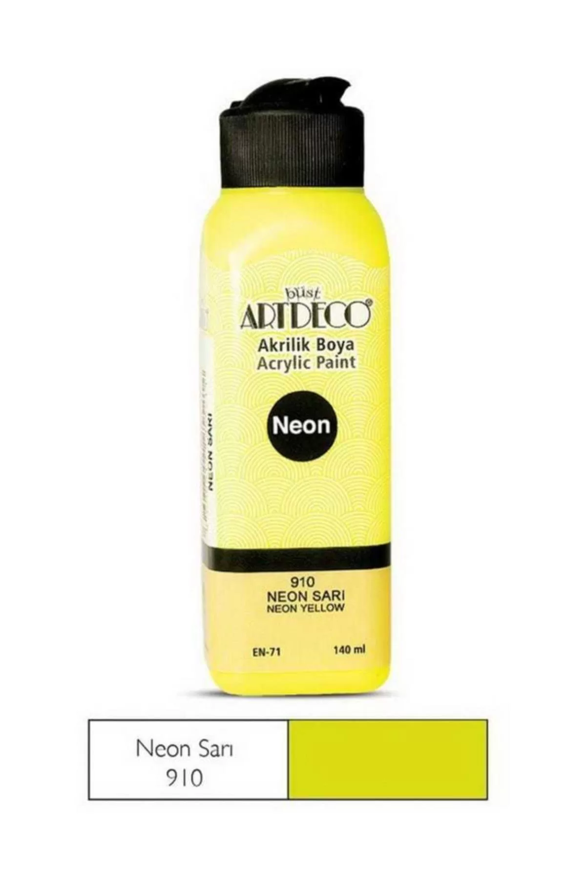 Artdeco Akrilik Boya 140 ML Fosforlu Sarı 070R-910