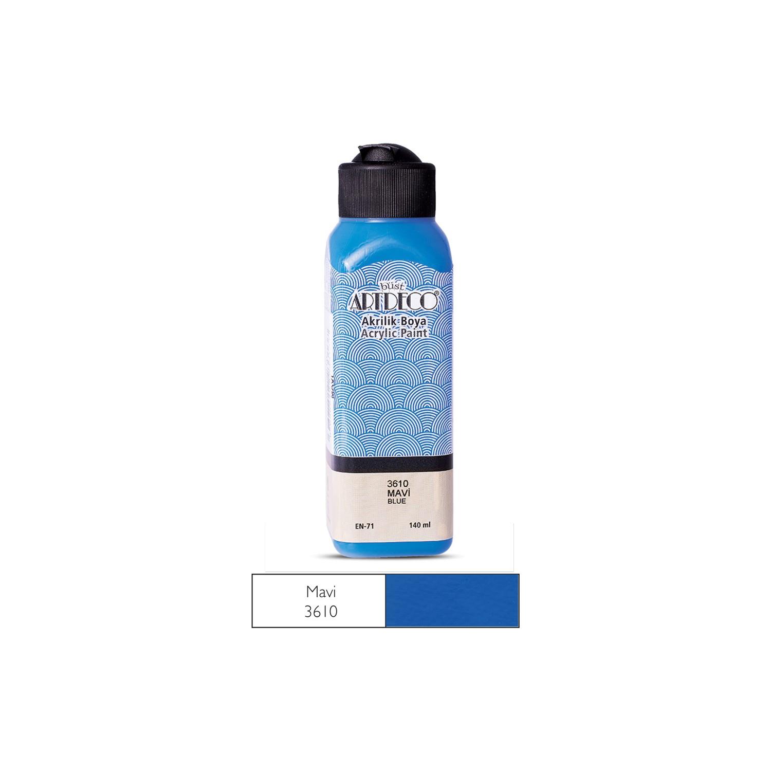 Artdeco Akrilik Boya 140 ML Mavi Akrilik Boya (12 Li Paket)