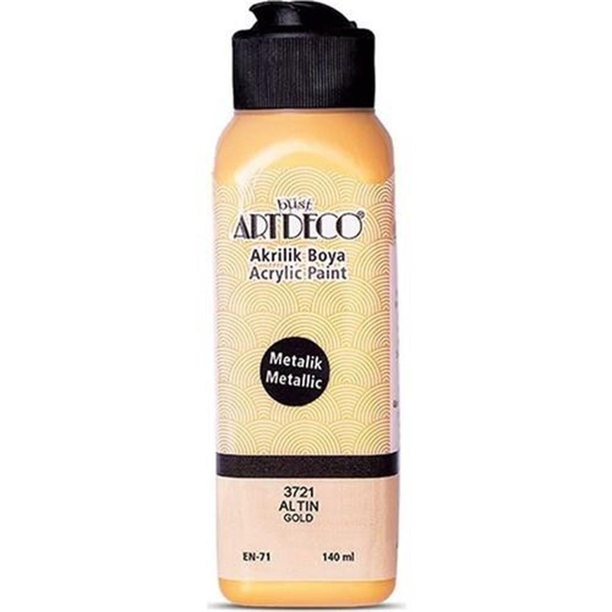 Artdeco Akrilik Boya 140 ML Metalik Altın (12 Li Paket)