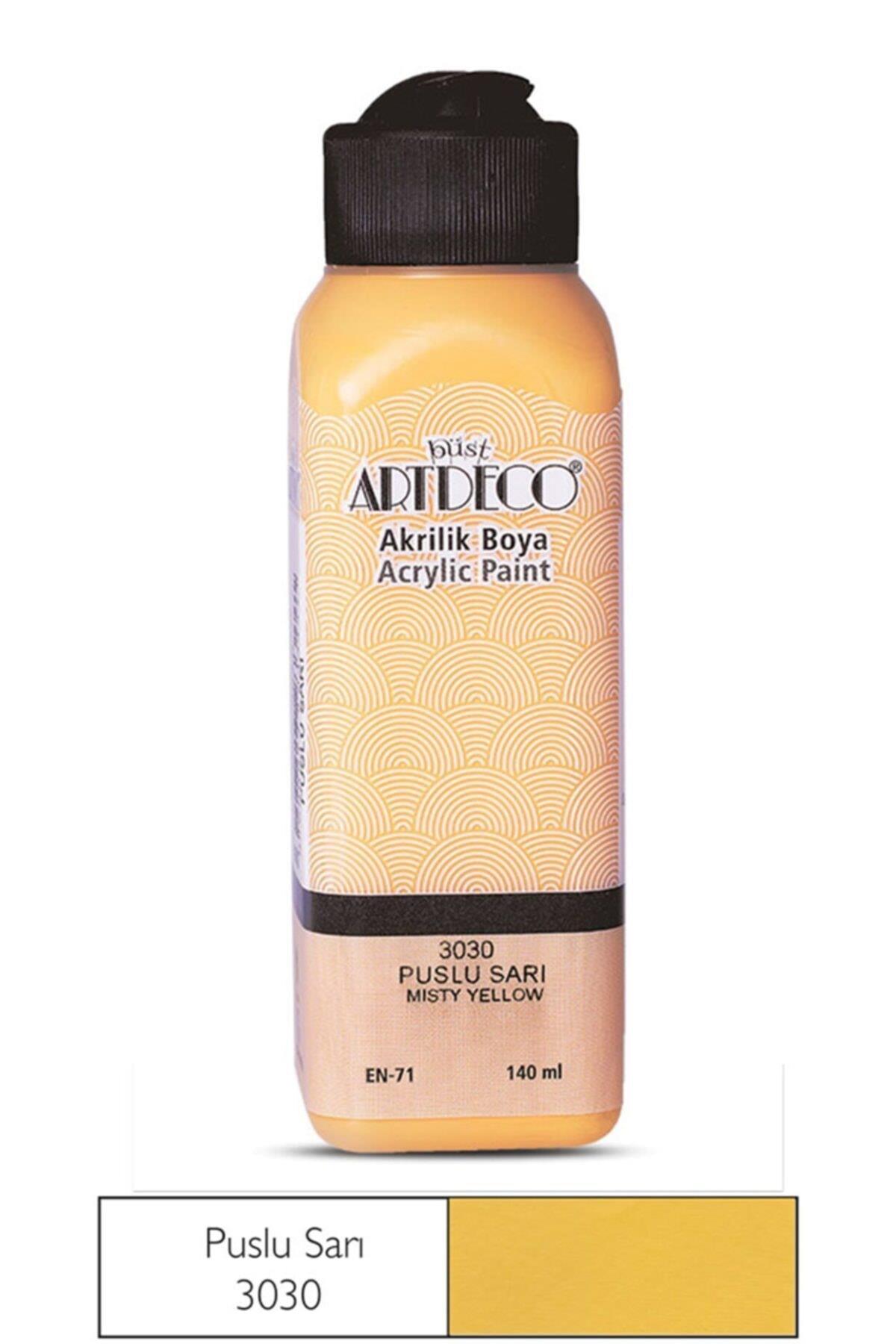 Artdeco Akrilik Boya 140 ML Puslu Sarı Akrilik Boya