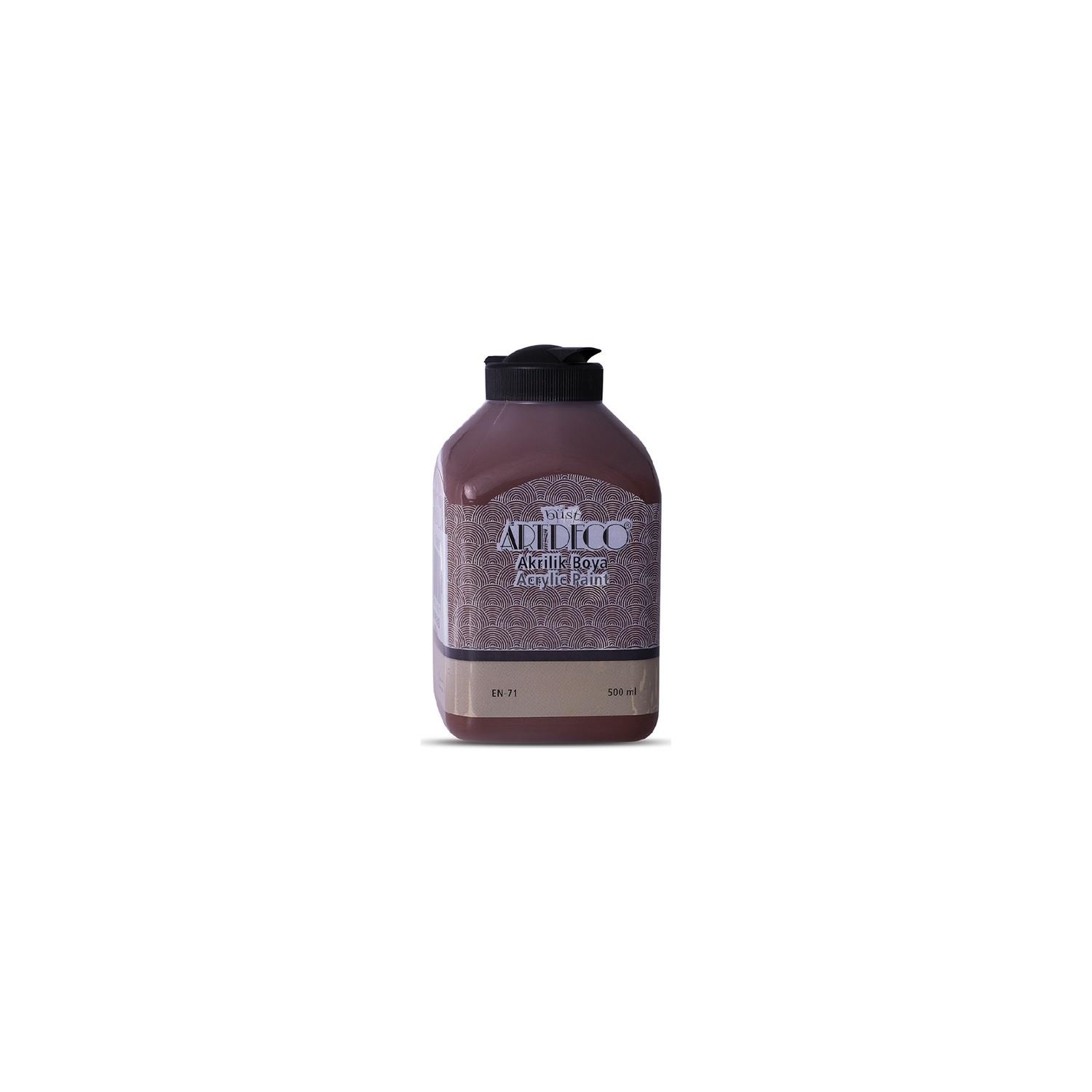 Artdeco Akrilik Boya 500 ML Kahverengi Akrilik Boya 