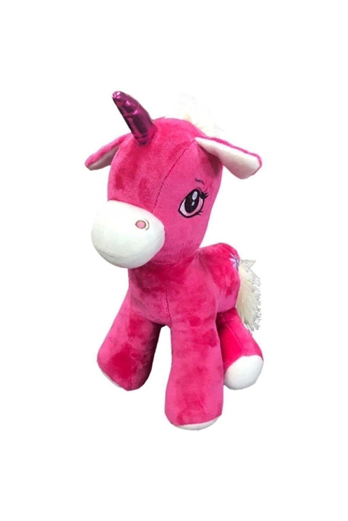Atabey Oyuncak Peluş Boynuzlu At 45 Cm (Karışık Renk 1 Adet)