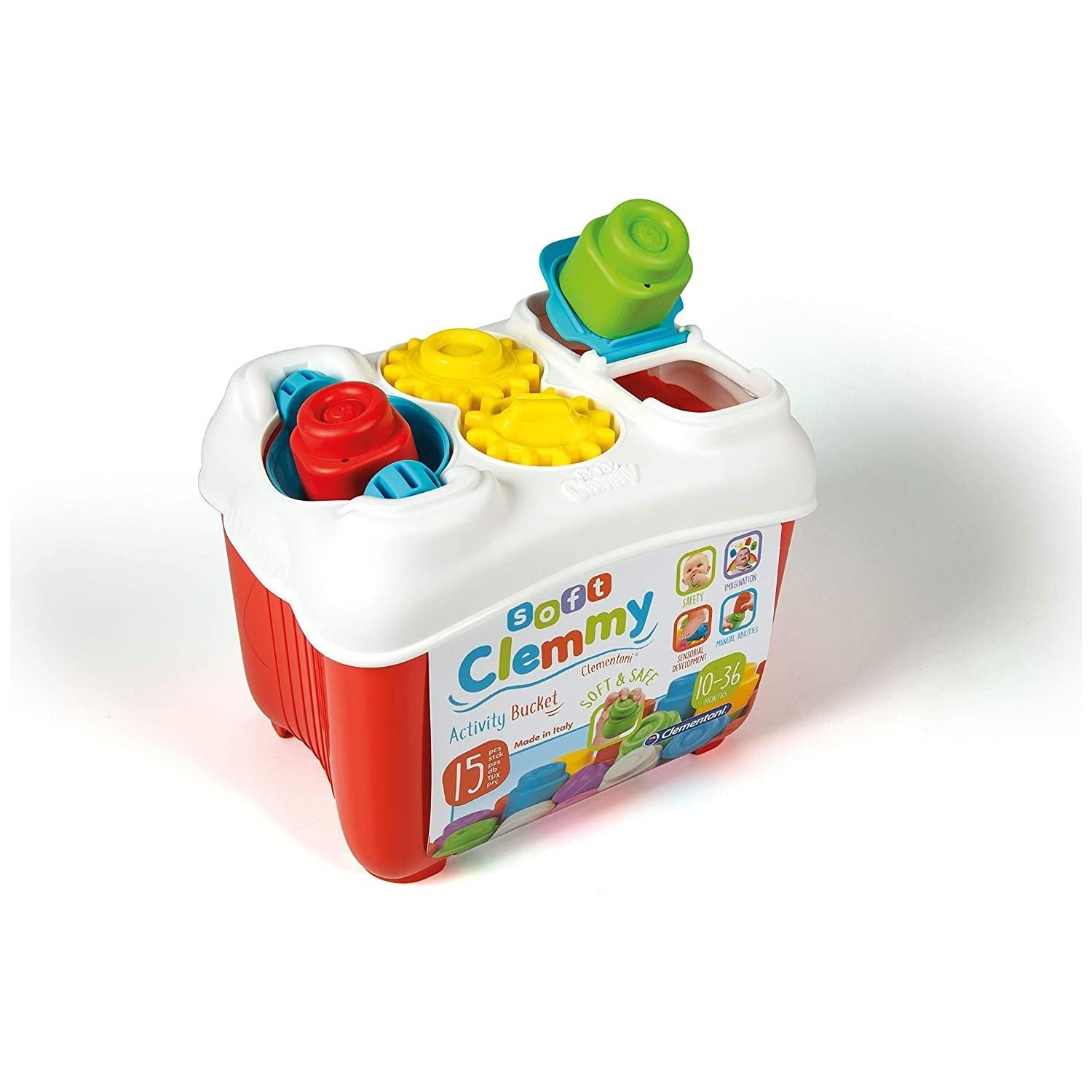 Baby Clementoni Soft Clemmy Yumuşak Blok Bultak Kovası
