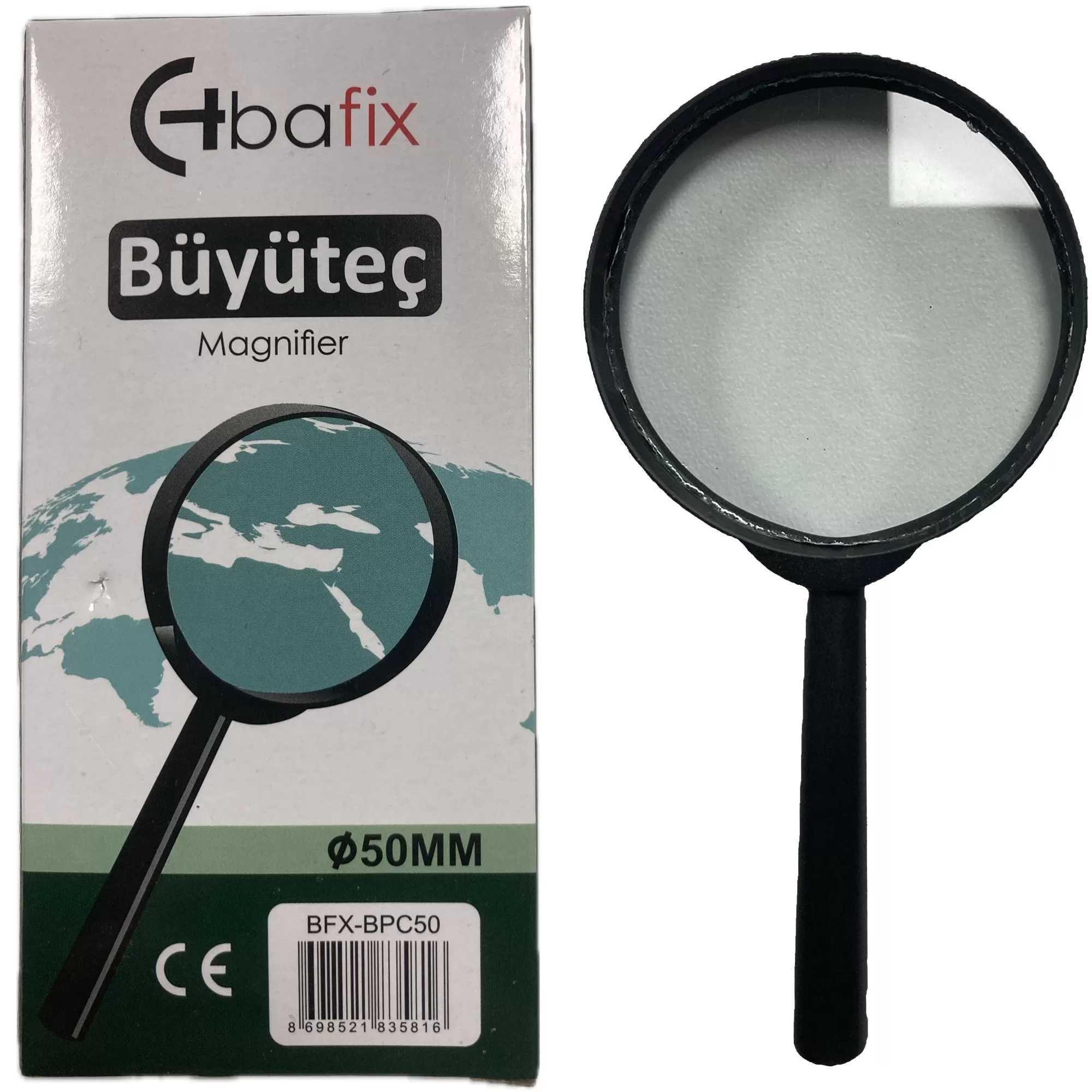 Bafix Büyüteç Plastik Çerçeveli 50 MM Büyüteç