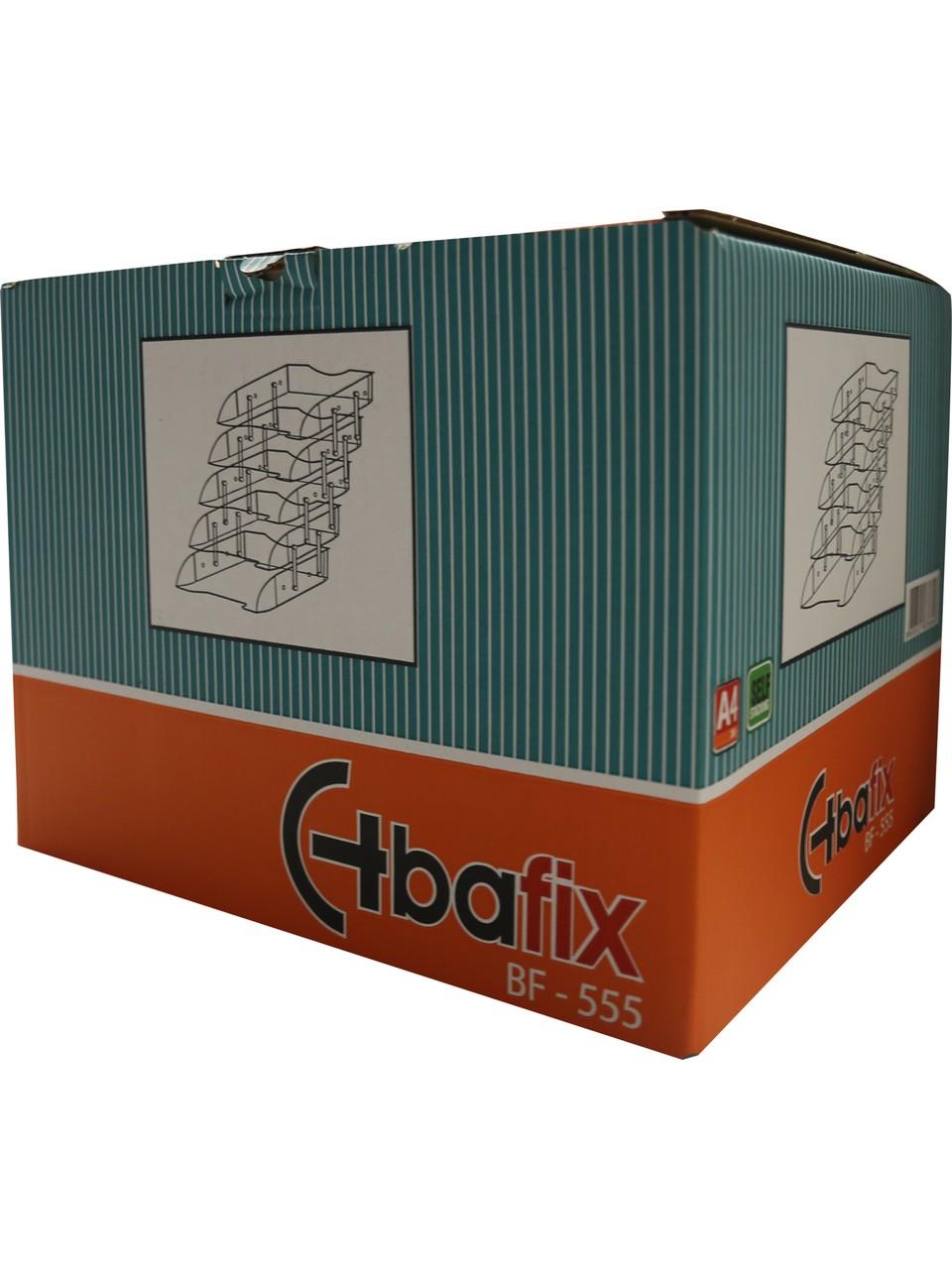 Bafix Evrak Rafı Hareketli Plastik 5 Lİ Şeffaf Hareketli Evrak Rafı