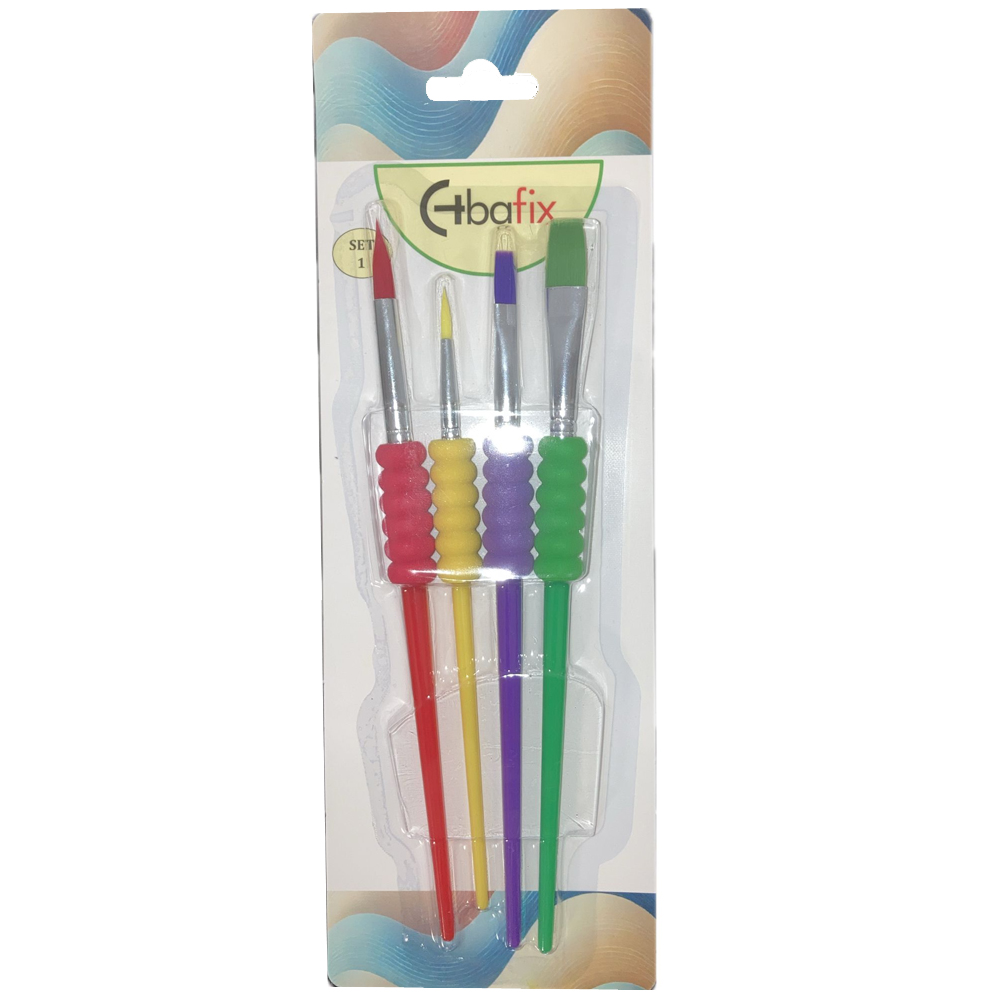 Bafix Fırça Seti Çok Amaçlı Artist Renkli 4 LÜ