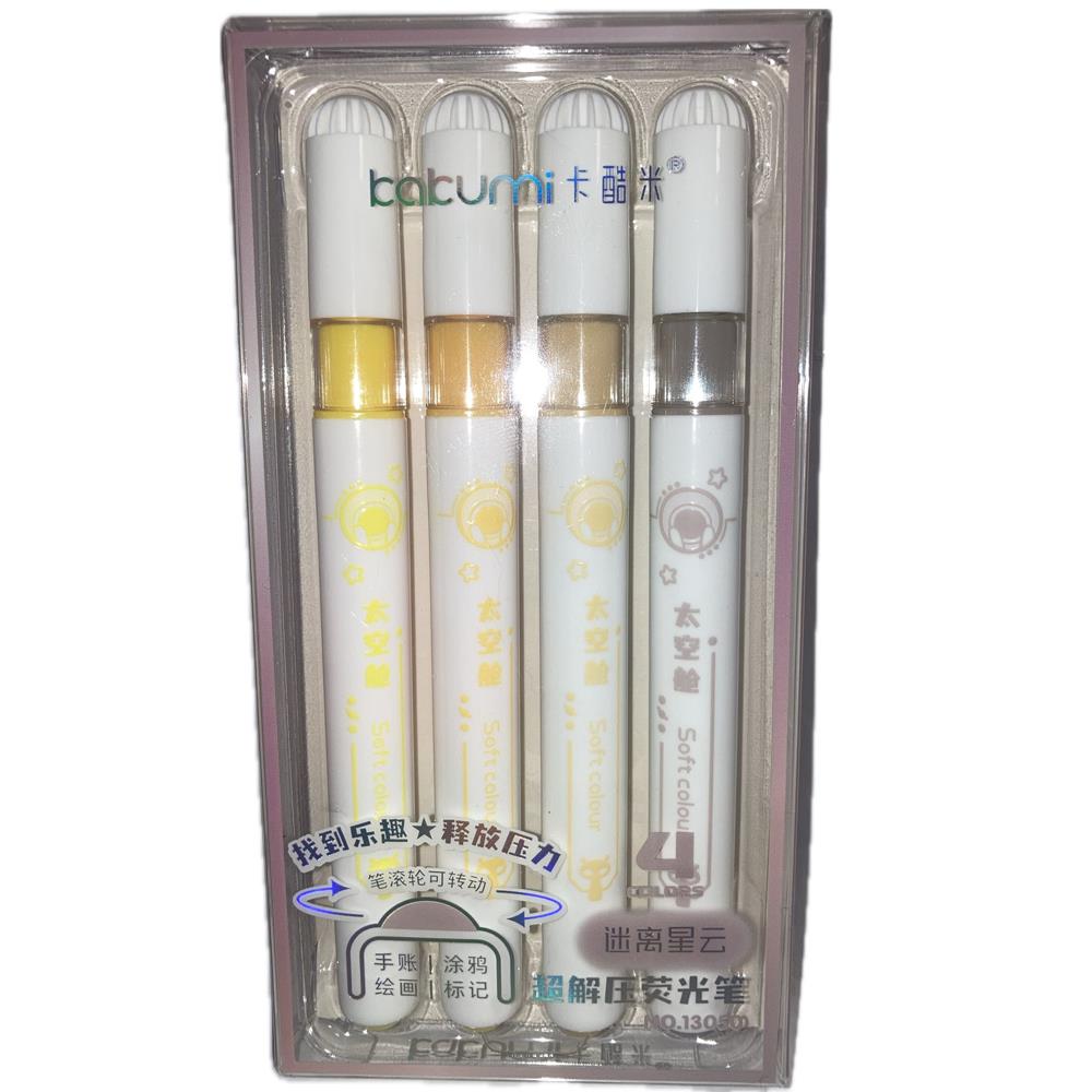 Bafix Fosforlu Kalem Kakumi 4 Renk Blister Karışık Renk
