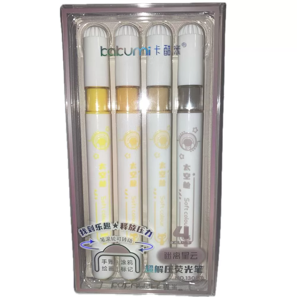 Bafix Fosforlu Kalem Kakumi 4 Renk Blister Karışık Renk