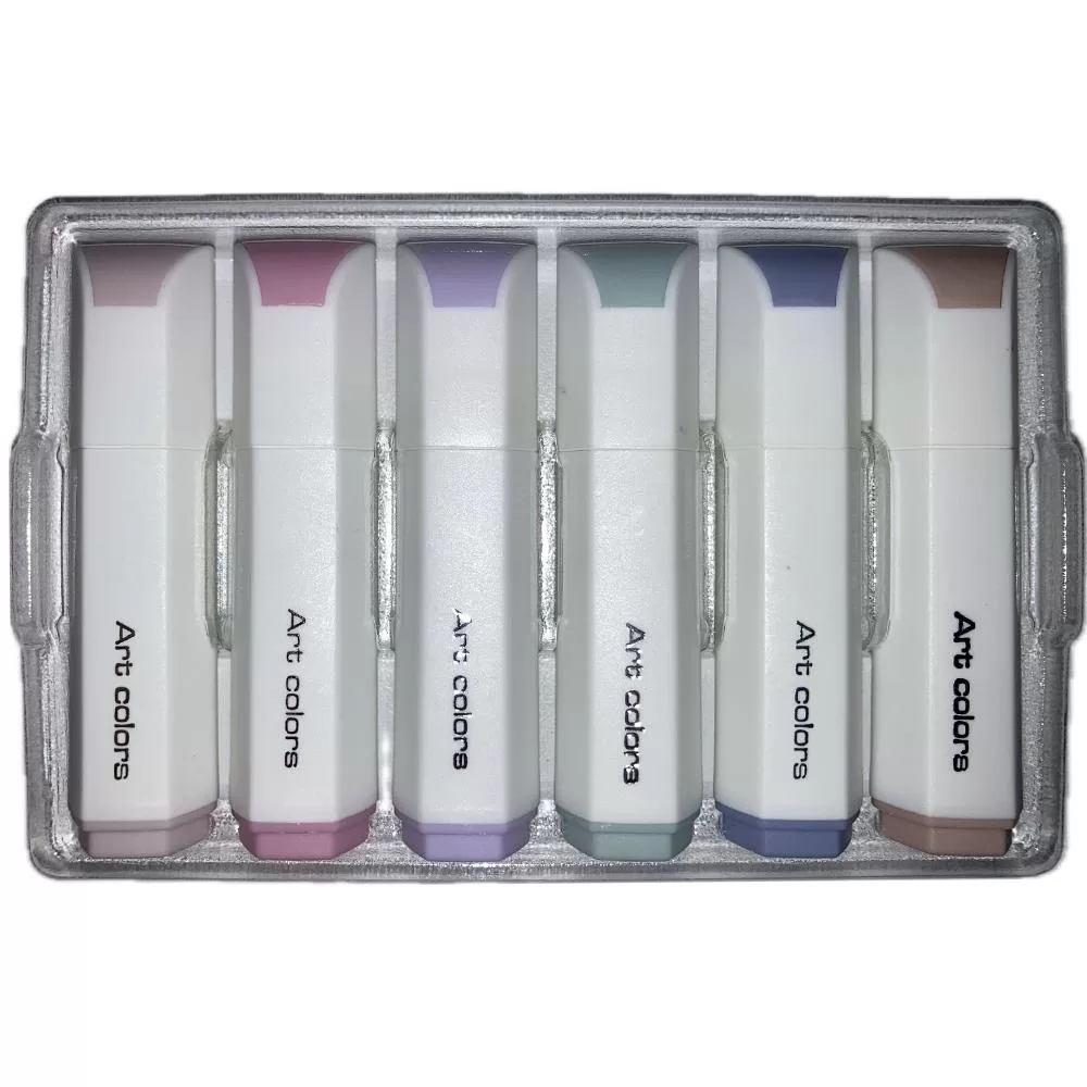 Bafix Fosforlu Kalem Mini Cautıon 6 Renk Blister