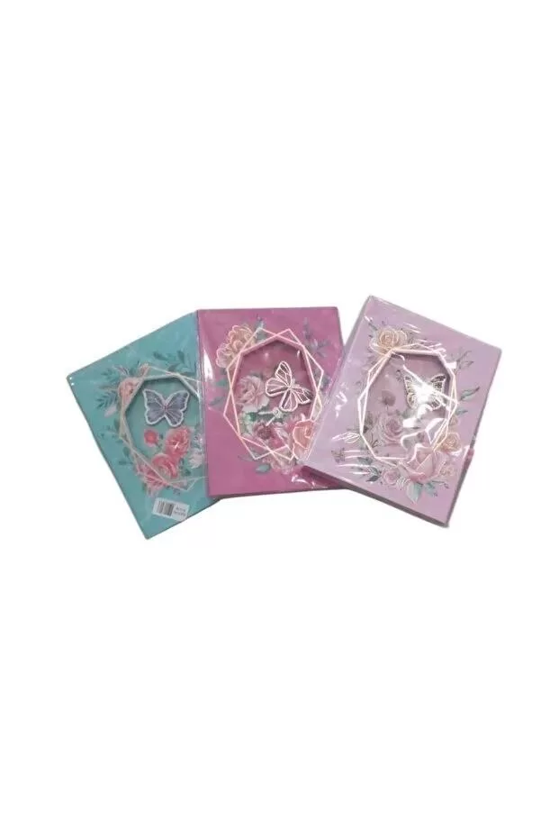 Bafix Hatıra Defteri Kilitli 16.8 X 21.8 CM (Karışık Renk 1 Adet)