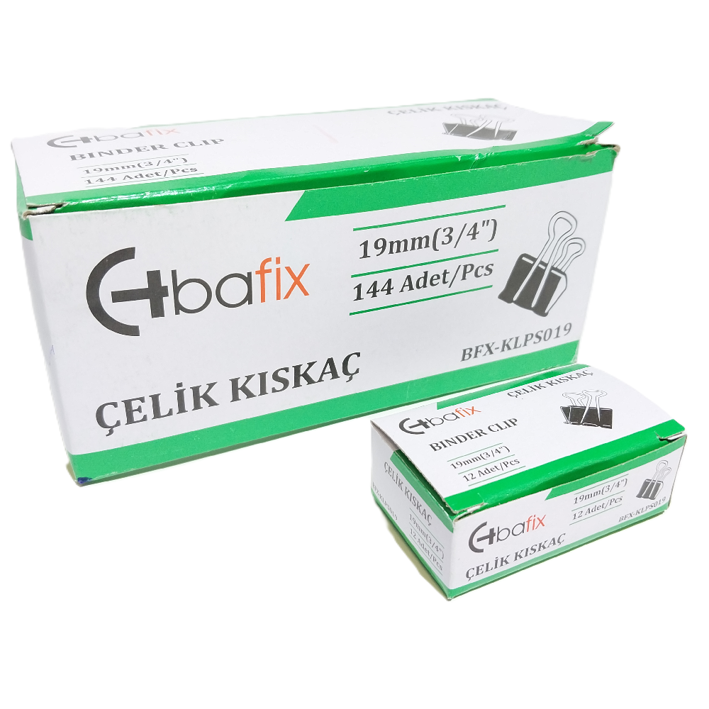 Bafix Kıskaç (Klips) Çelik 19 MM 12 Li