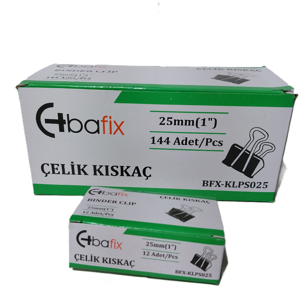 Bafix Kıskaç (Klips) Çelik 25 MM 12 Li