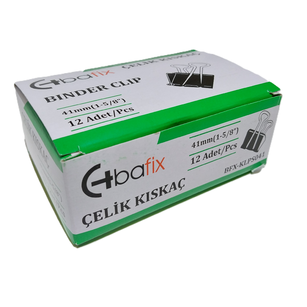 Bafix Kıskaç (Klips) Çelik 41 MM 12 Li