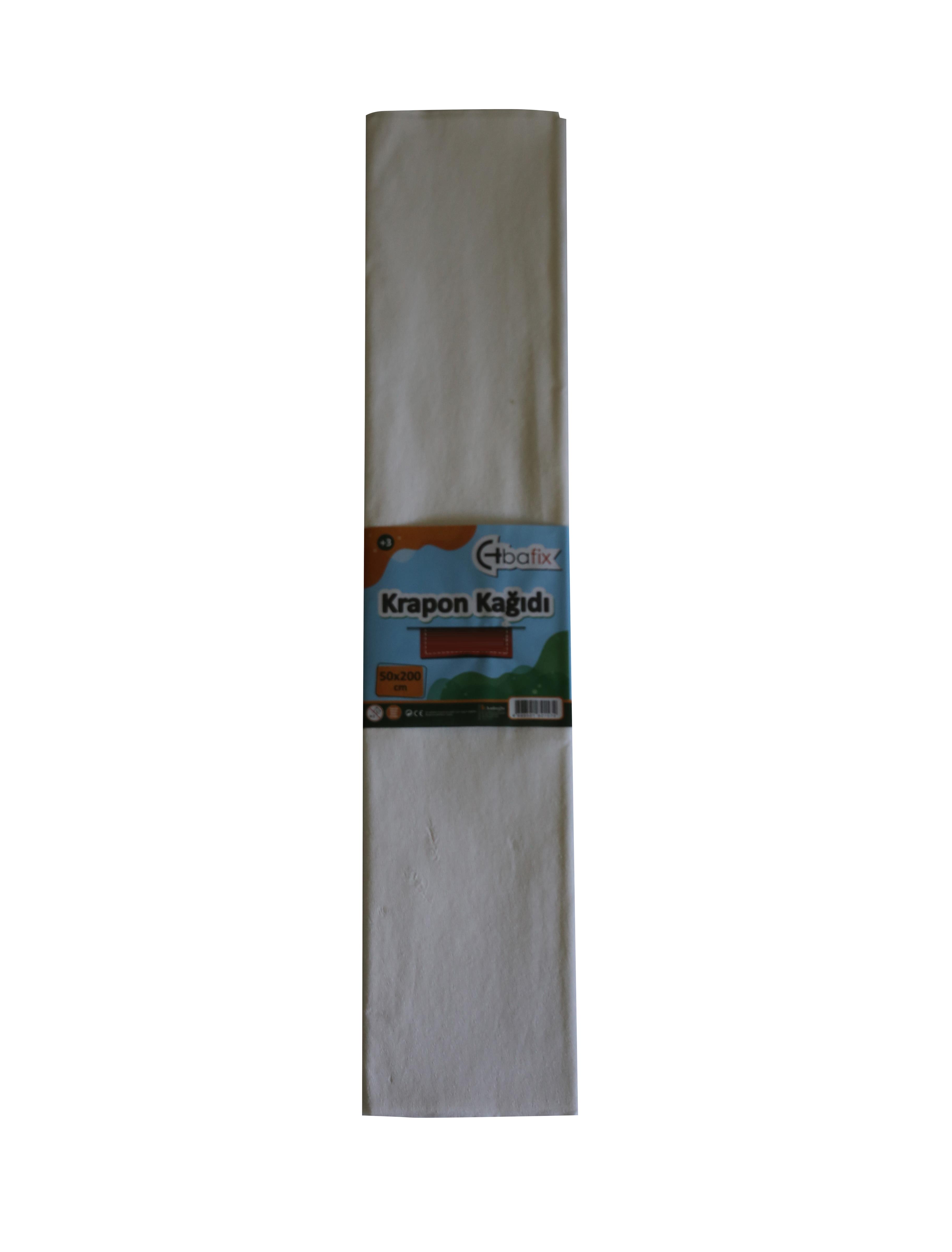 Bafix Krapon Kağıdı 50x200 CM Beyaz Krapon Kağıdı 10 Lu Paket