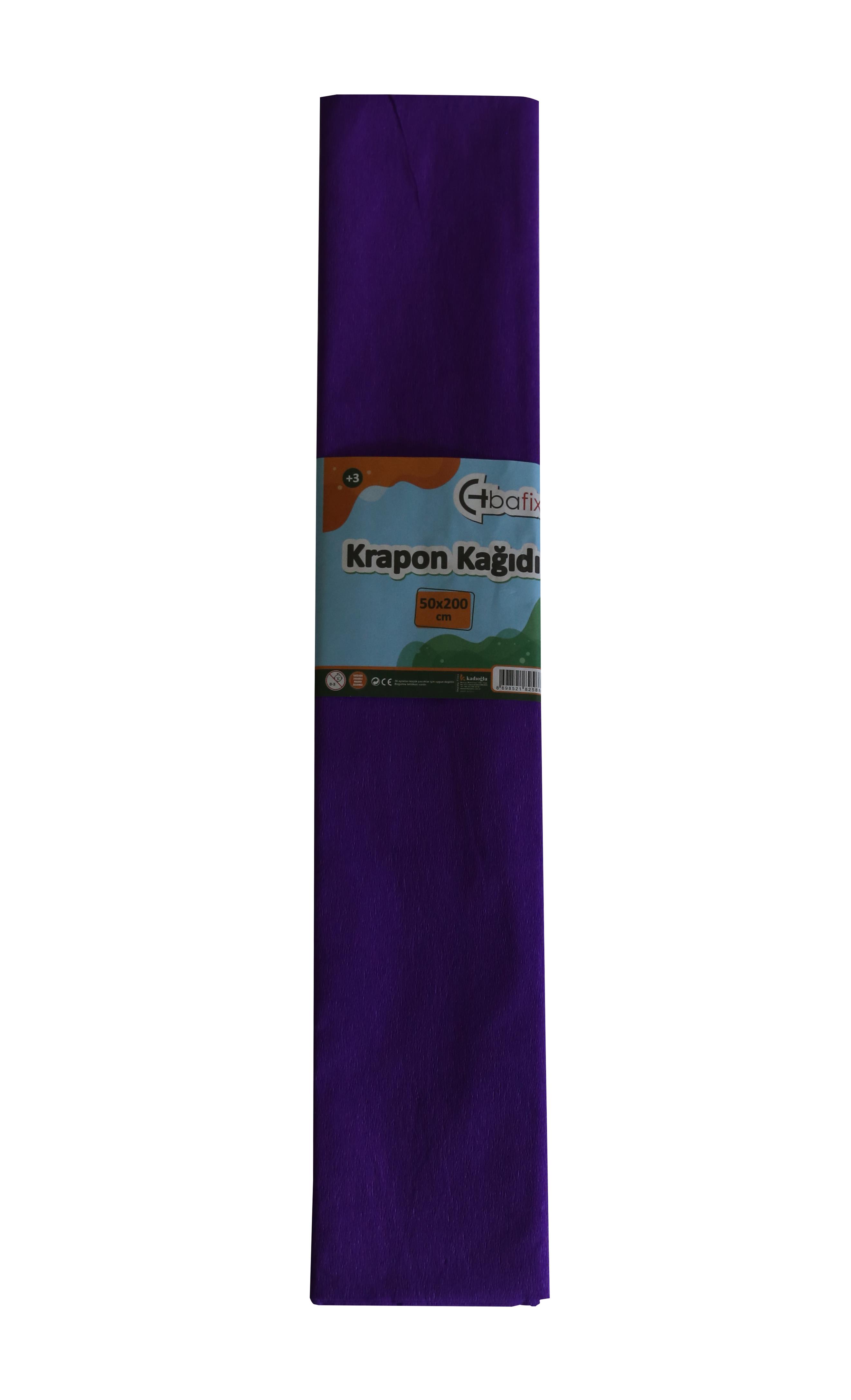 Bafix Krapon Kağıdı 50x200 CM Mor Krapon Kağıdı 10 Lu Paket