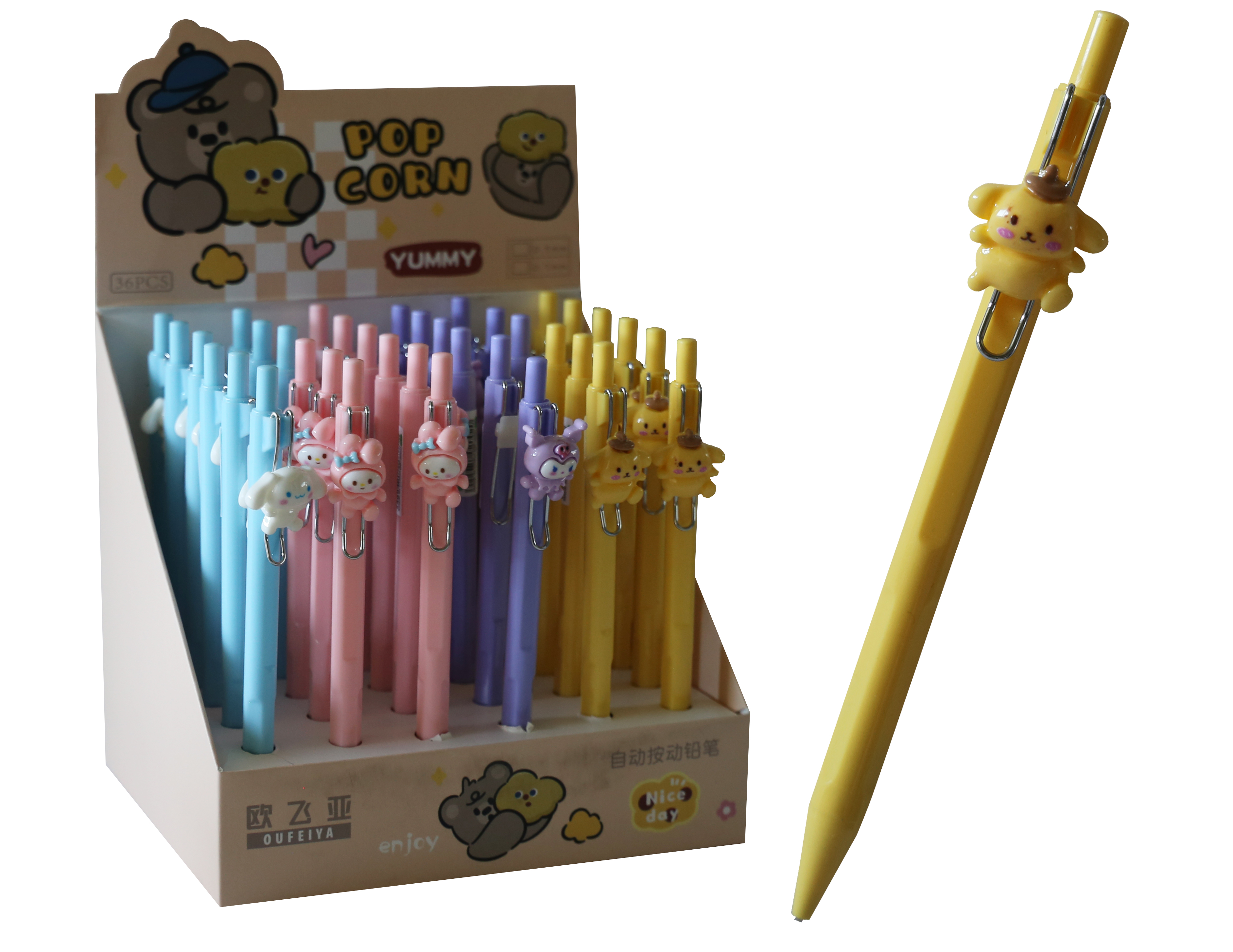 Bafix Oufeiya Versatil Kalem 0.7 MM Uçlu Kalem (36 Lı Paket)