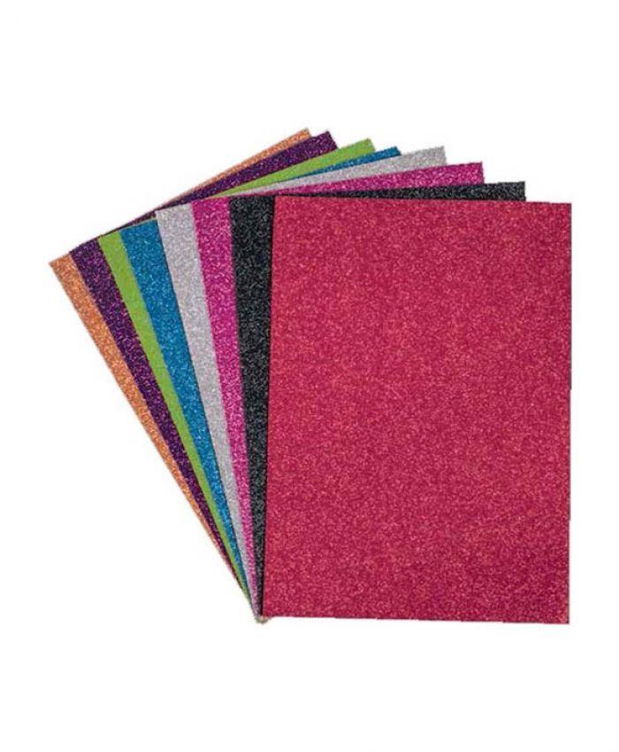 Bafix Simli Karton 50x70 CM Pembe Simli Karton (10 Lu Paket)