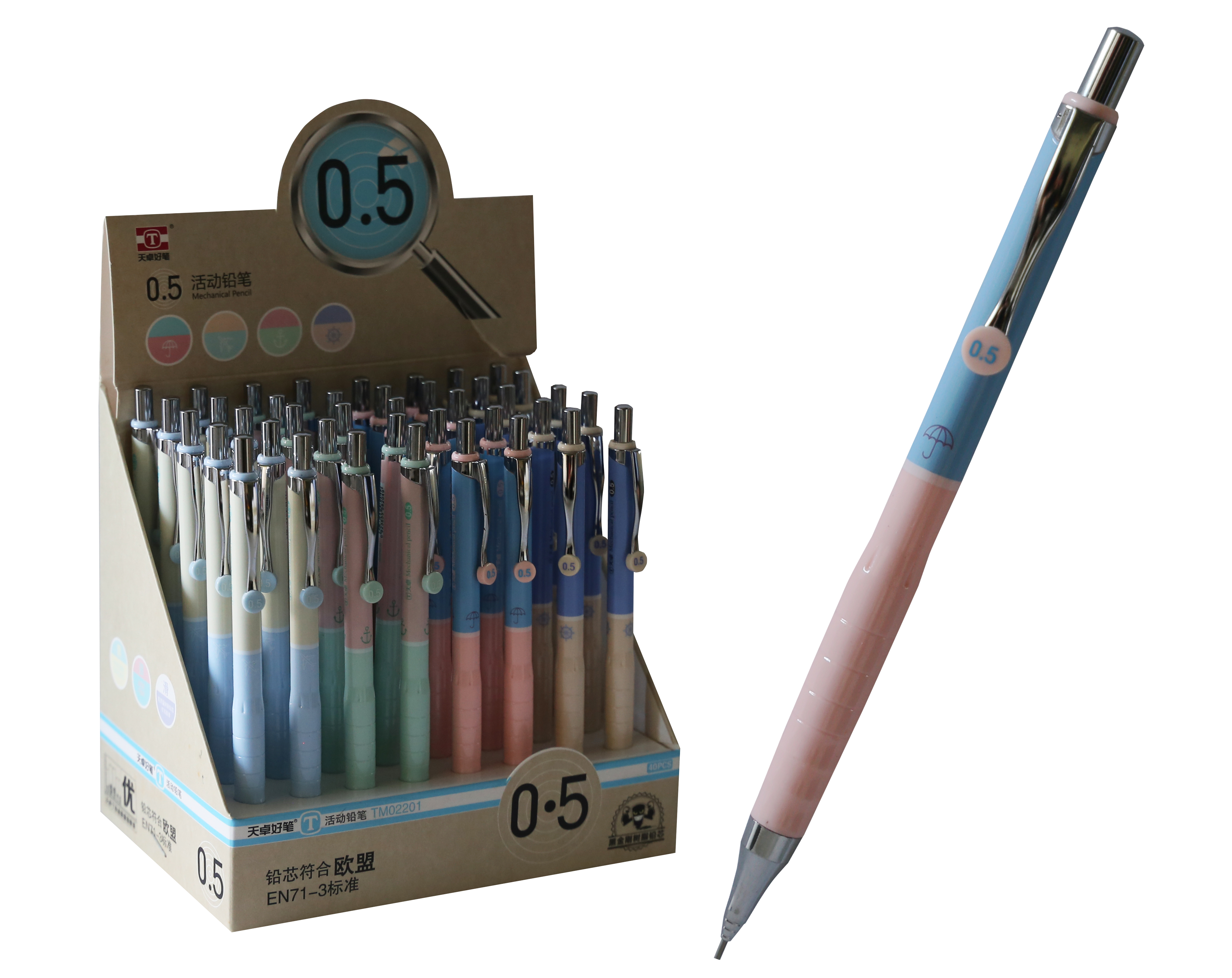 Bafix Tuan Versatil Kalem 0.5 MM Uçlu Kalem (40 Lı Paket)