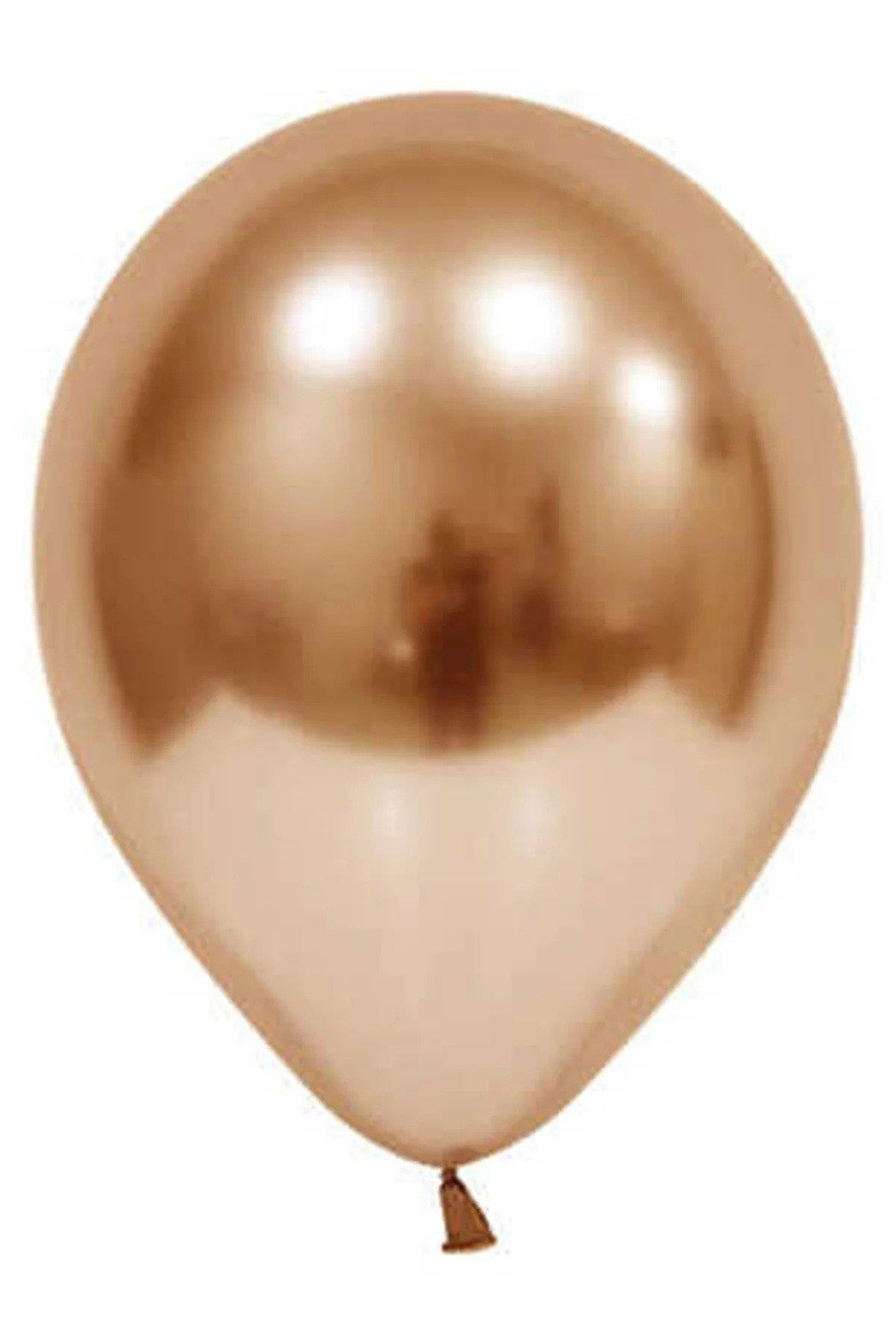 Balonevi 12" Krom Bakır 12 İnç Bakır Renk Balon (50 Li Paket)