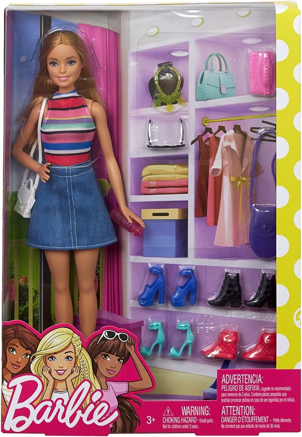 Barbie Bebek ve Muhteşem Aksesuarları Barbie Bebek ve 11 Adet Aksesuar