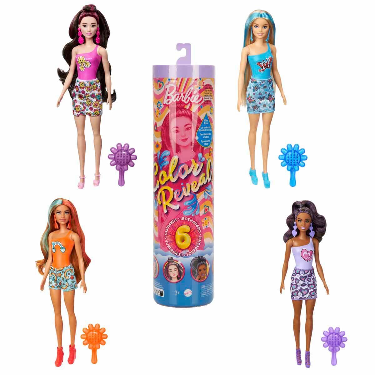 Barbie Color Reveal Renk Değiştiren Barbie Gökkuşağı Serisi Sürpriz Paket