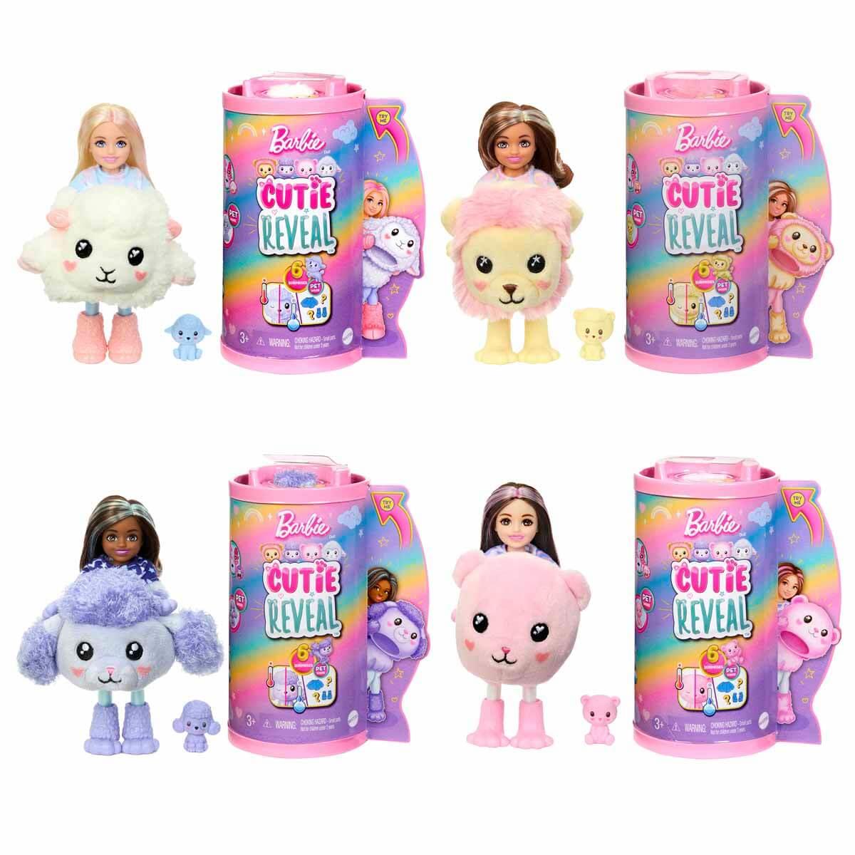 Barbie Cutie Reveal Bebekler Chelsea Sevimli Kostümler Serisi (Karışık 1 Adet)