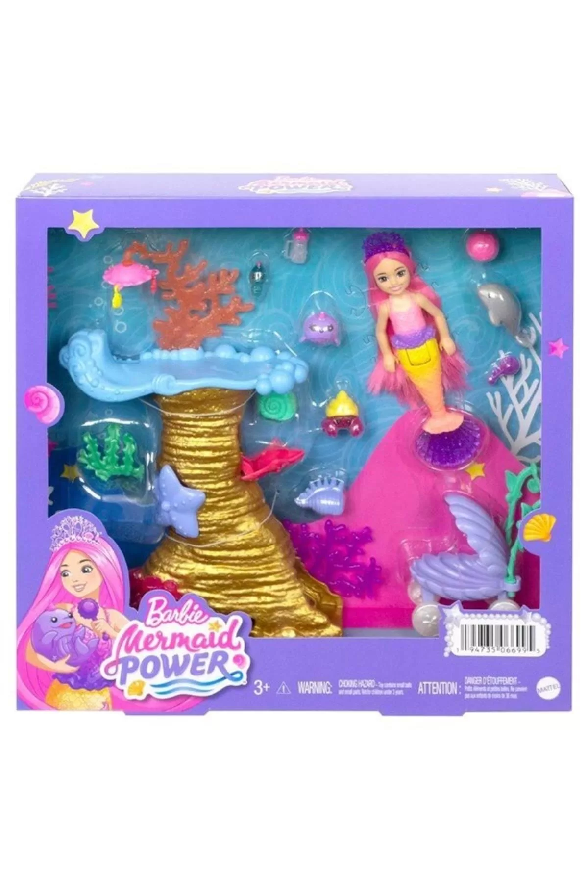Barbie Deniz Hayvanları Oyun Seti