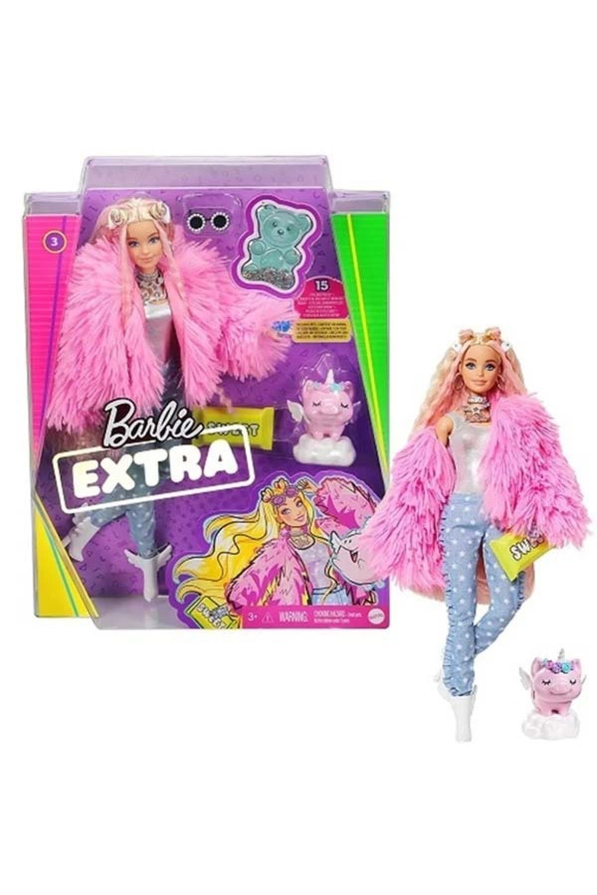 Barbie Extra Pembe Ceketli Bebek