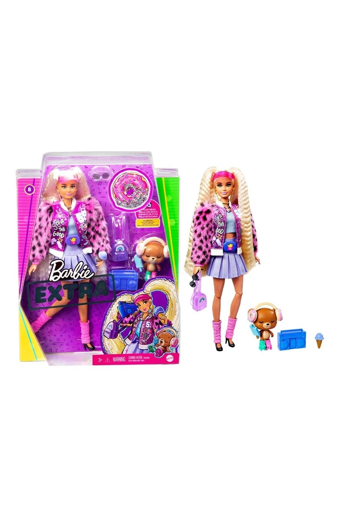 Barbie Extra Pembe Şapkalı Bebek