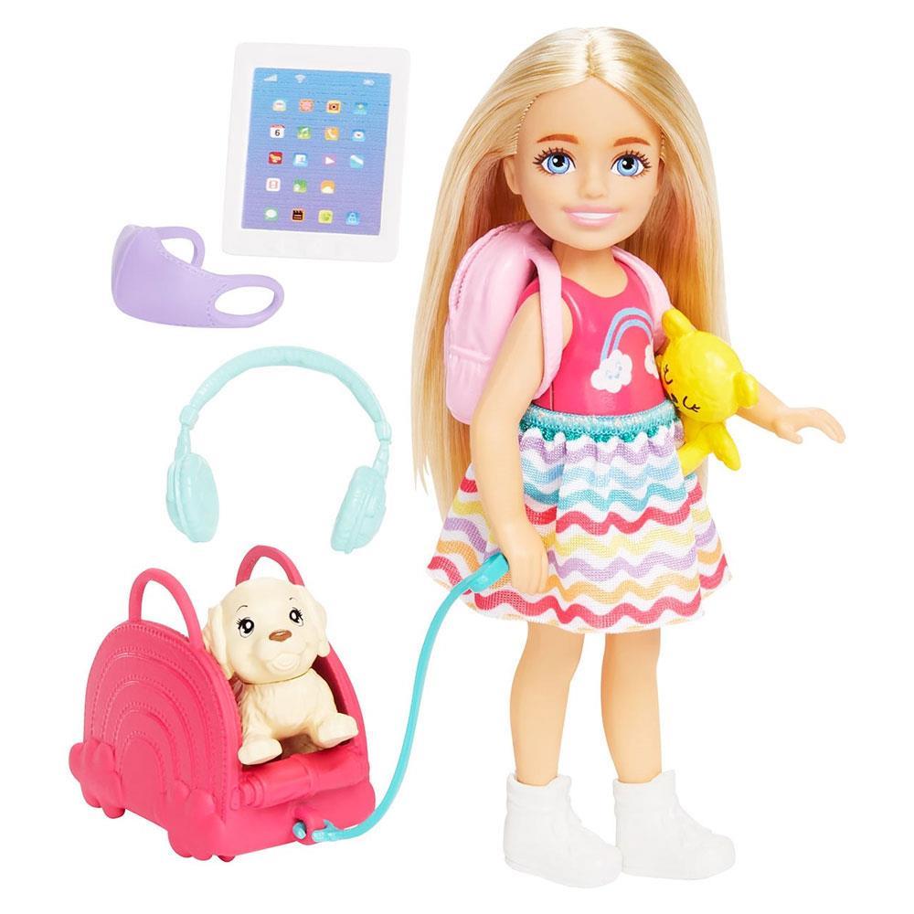Barbie Seyahatte Chelsea Bebek ve Aksesuarları